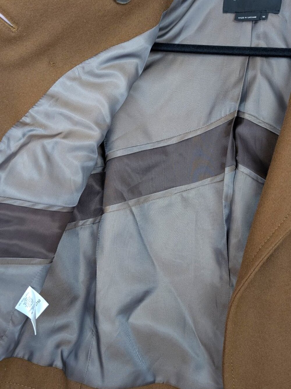 BCBGMaxazria Wool & Lamb's Wool 1/2 Sleeve Coat - Picture 5 of 12